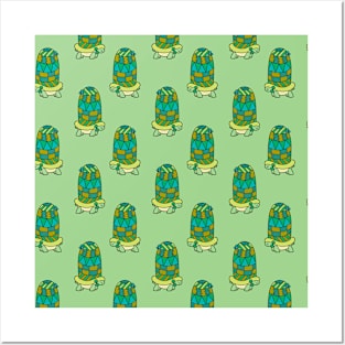 Long Turtle Pattern Posters and Art